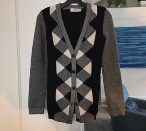 Authentic Valentino Garavani Argyle Cardigan XS XXS